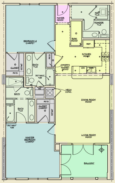 Redfish Village Unit B Floor Plans